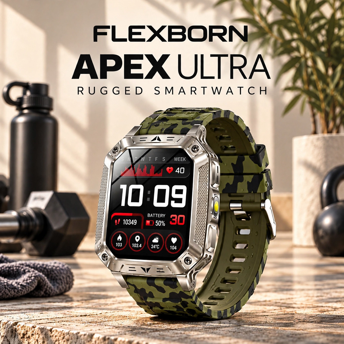 FlexBorn Apex ultra rugged smartwatch - photo 3